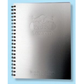 Aluminum Spiral Journal - Metal Front & Back Covers (8 1/2"x11")